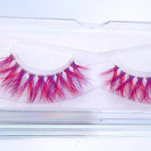 Red/ Purple Mink Colored Eyelashes (Berry Fairy)